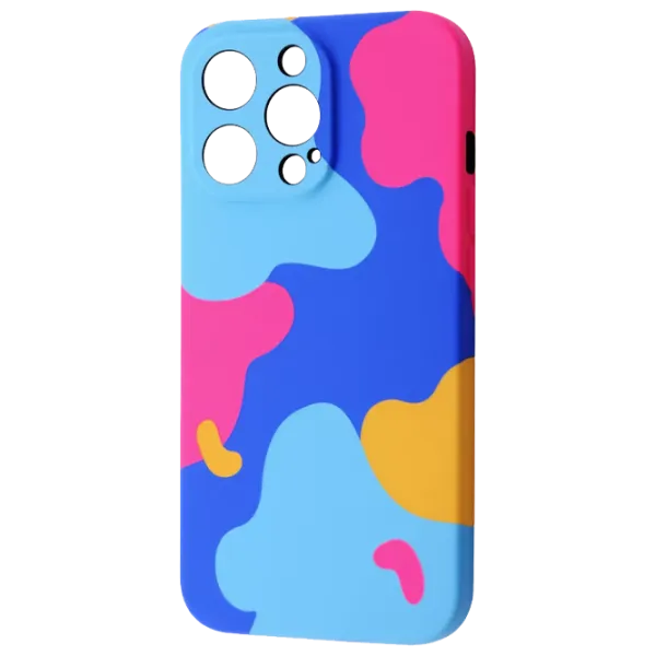 Husă pentru smartphone Apple iPhone 13 Pro WAVE/ Back/ TPU/ Bright pink Blue photo 1