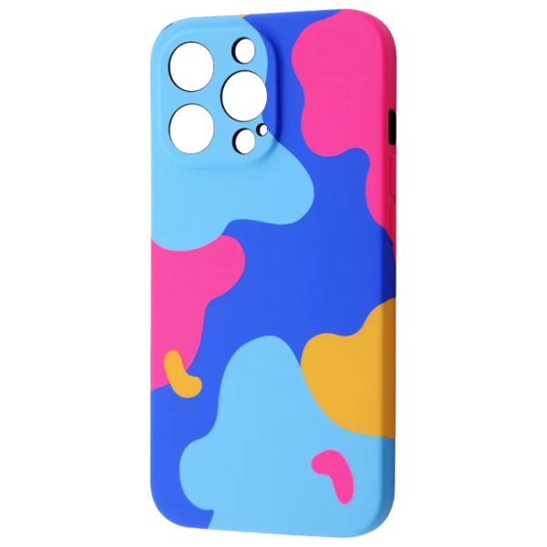 Husă pentru smartphone Apple iPhone 13 Pro WAVE/ Back/ TPU/ Bright pink Blue photo 1