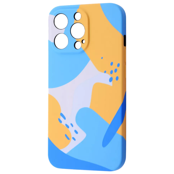 Чехол для смартфона Apple iPhone 13 Pro WAVE/ Back/ TPU/ Желтый Синий photo 1