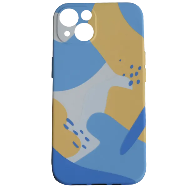 Husă pentru smartphone Apple iPhone 13 WAVE/ Back/ TPU/ Yellow Blue photo 1