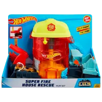 Авто-треки Hot Wheels Super Fire House Rescue GJL06 Разноцветный
