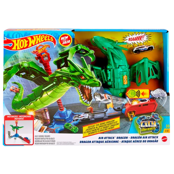 Pistă auto Hot Wheels Air Attack Dragon Multicolor photo 1 Pistă auto Hot Wheels Air Attack Dragon Multicolor photo 1