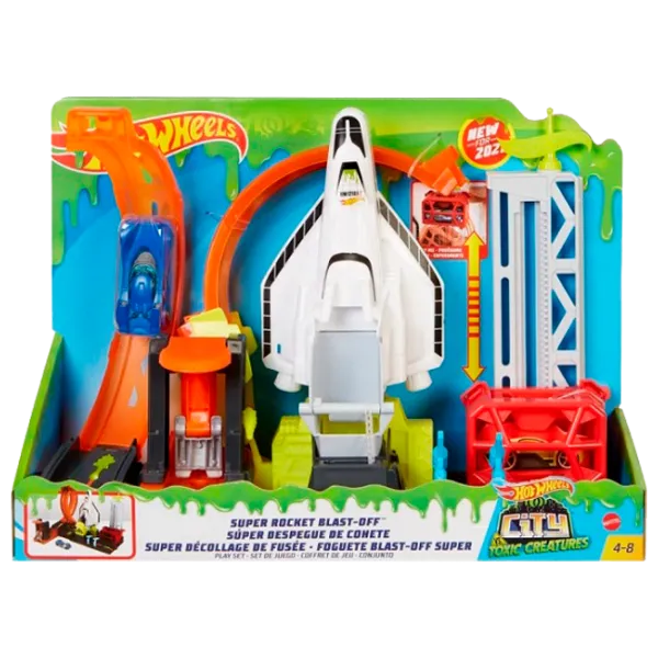 Pistă auto Hot Wheels Super Rocket Blast-Off Multicolor photo 1 Pistă auto Hot Wheels Super Rocket Blast-Off Multicolor photo 1