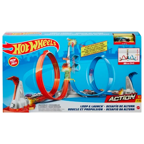 Pistă auto Hot Wheels Loop and Launch Multicolor photo 1 Pistă auto Hot Wheels Loop and Launch Multicolor photo 1