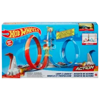 Авто-треки Hot Wheels Loop and Launch Разноцветный