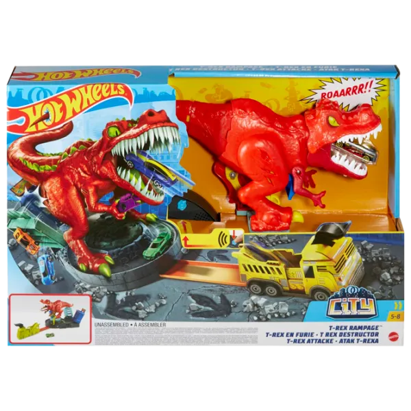 Pistă auto Hot Wheels T-Rex Rampage Multicolor photo 1 Pistă auto Hot Wheels T-Rex Rampage Multicolor photo 1