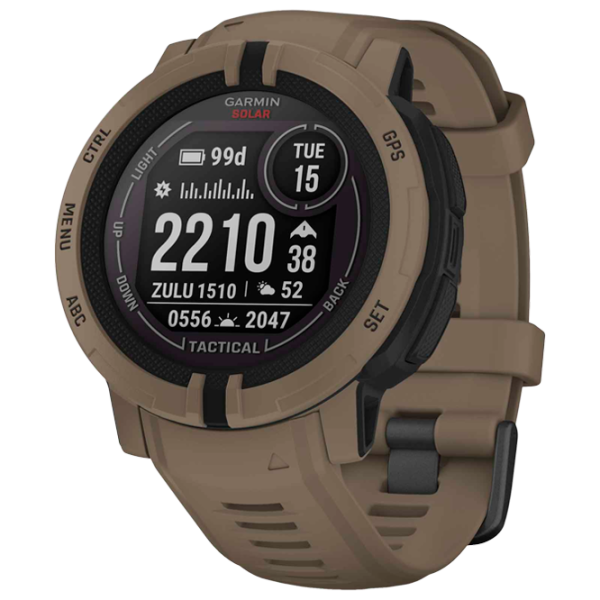 Ceas inteligent Garmin Instinct 2 Solar 0.9"/ 45 mm/ Coyote Tan - Coyote Tan/ 010-02627-04 photo 1