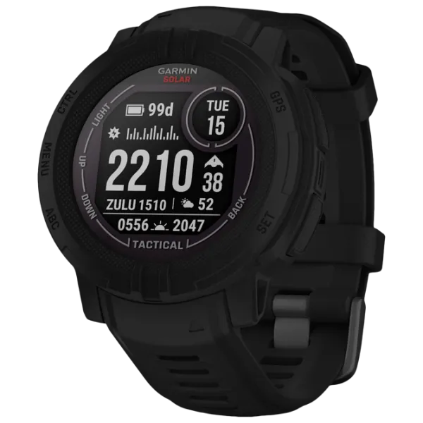 Ceas inteligent Garmin Instinct 2 Solar 0.9"/ 010-02627-03/ Black photo 1