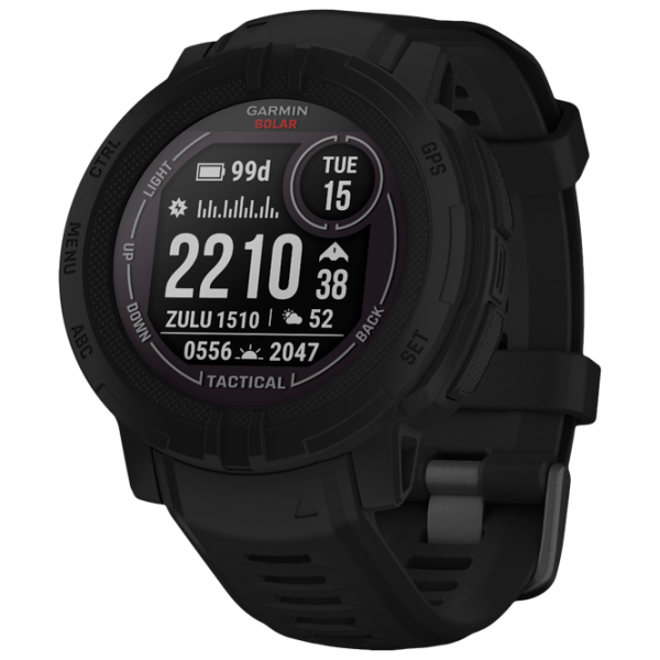 Ceas inteligent Garmin Instinct 2 Solar 0.9"/ 010-02627-03/ Black photo 1
