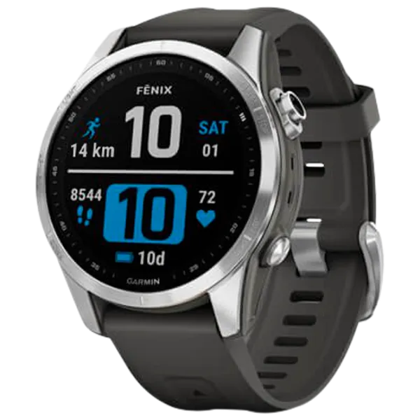 Ceas inteligent Garmin Fenix 7s 1.3"/ 010-02539-01/ Graphite Silver photo 1
