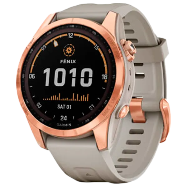 Ceas inteligent Garmin Fenix 7s Solar 1.3"/ 33 mm/ Rose Gold -/ 010-02539-11 photo 1