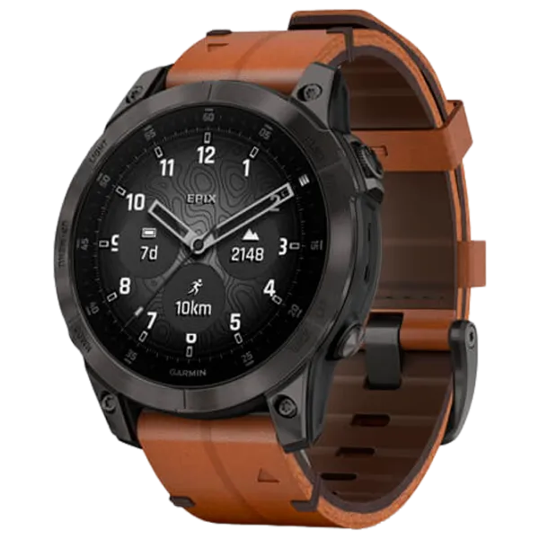 Умные часы Garmin Epix Gen 2 1.3"/ 010-02582-30/ Коричневый Углеродно серый photo 1