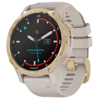 Умные часы Garmin Descent Mk2S 1.2"/ 010-02403-01/ Светло песочный Светло золотистый