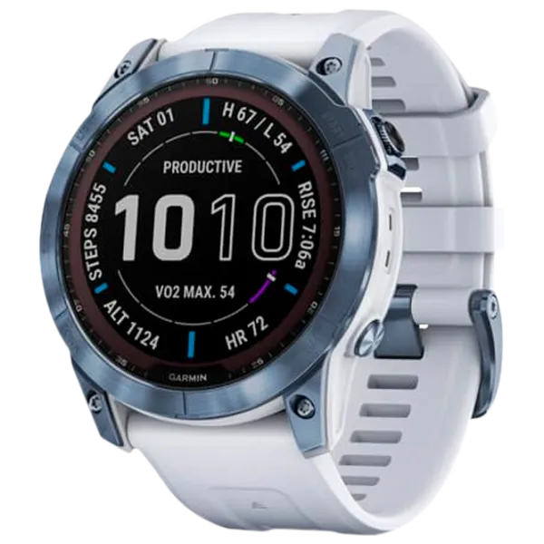 Умные часы Garmin Fenix 7X Sapphire Solar 1.3"/ 33 мм/ Синий - Whitestone/ 010-02541-15 photo 1