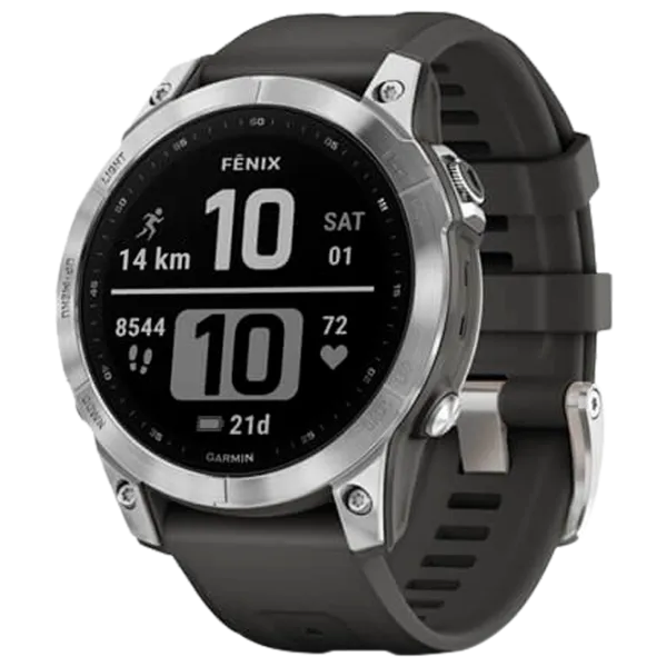 Ceas inteligent Garmin Fenix 7 1.3"/ 010-02540-01/ Graphite Silver photo 1