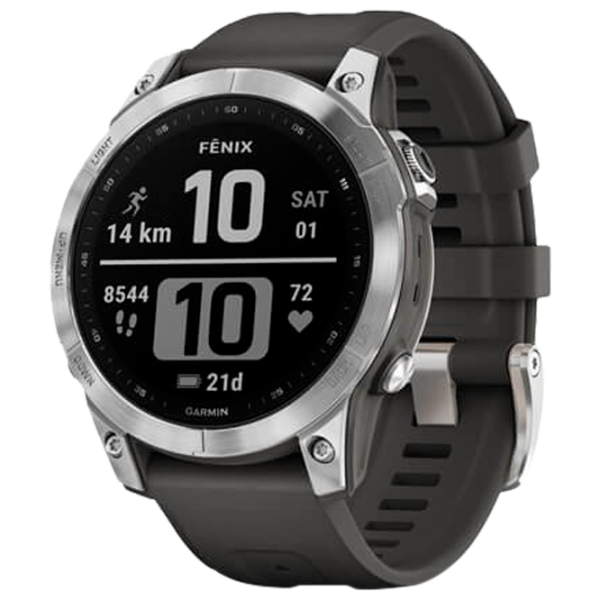 Ceas inteligent Garmin Fenix 7 1.3"/ 010-02540-01/ Graphite Silver photo 1