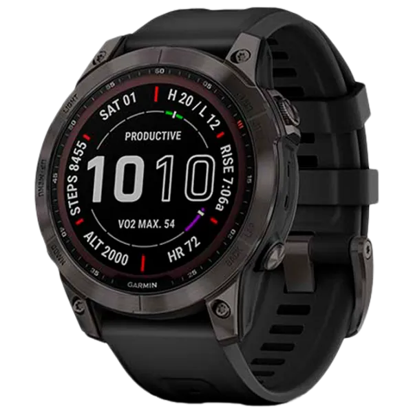 Умные часы Garmin Fenix 7 Sapphire Solar 1.3"/ 010-02540-35/ Черный photo 1