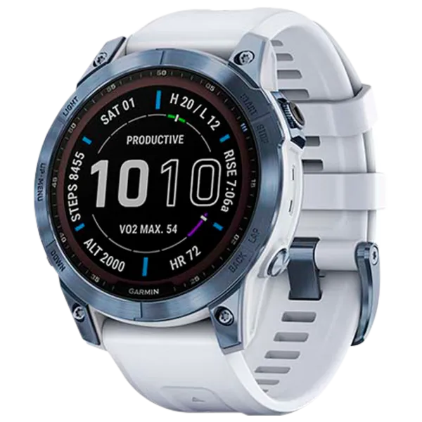 Ceas inteligent Garmin Fenix 7 Sapphire Solar 1.3"/ 33 mm/ Blue -/ 010-02540-25 photo 1