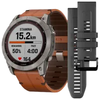 Умные часы Garmin Fenix 7X Sapphire Solar 1.3"/ 010-02541-19/ Chestnut Титан