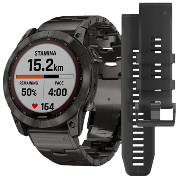 Умные часы Garmin Fenix 7X Sapphire Solar 1.3"/ 010-02541-27/ Углеродно серый photo 1