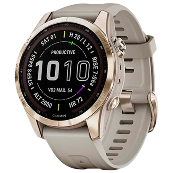 Умные часы Garmin Fenix 7s Sapphire Solar 1.3"/ 010-02539-21/ Светло песочный Светло золотистый photo 1