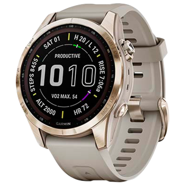 Умные часы Garmin Fenix 7s Sapphire Solar 1.3"/ 010-02539-21/ Светло песочный Светло золотистый photo 1