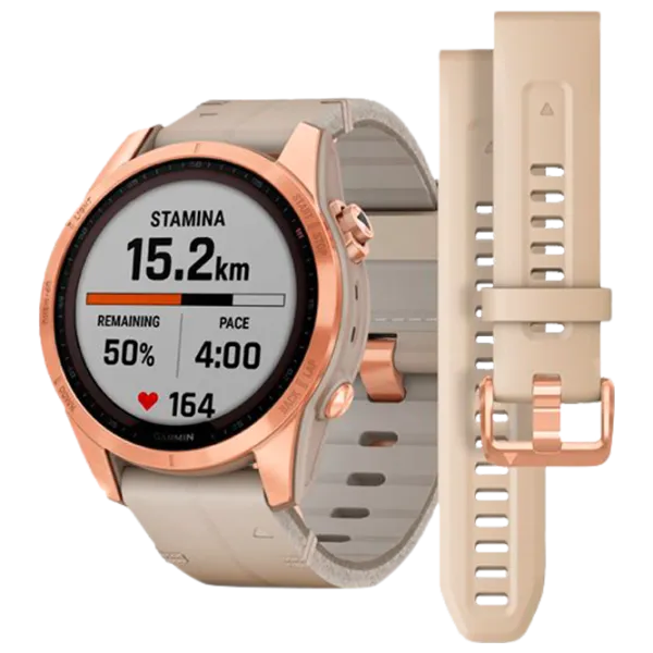 Умные часы Garmin Fenix 7s Sapphire Solar 1.3"/ 33 мм/ Розовое Золото -/ 010-02539-35 photo 1