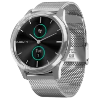 Ceas inteligent Garmin Vivomove Luxe 0.95"/ 010-02241-23/ Milanese Silver