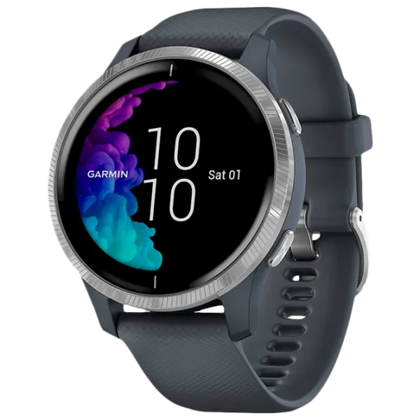 Ceas inteligent Garmin Venu 1.2"/ 010-02173-04/ Granite Silver photo 1
