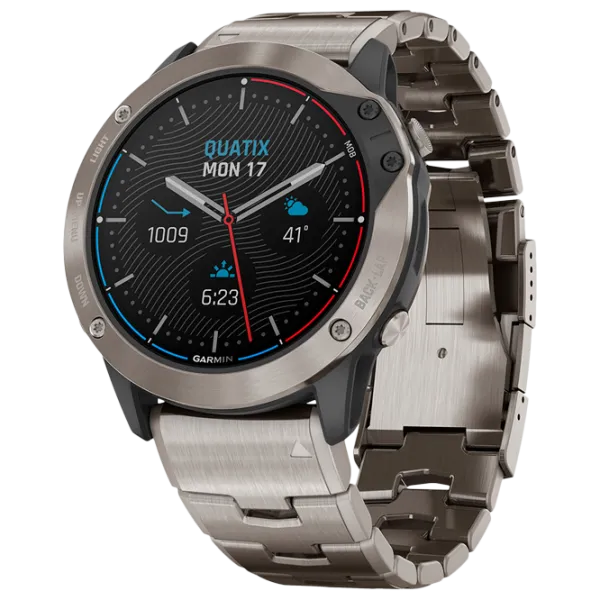 Умные часы Garmin Quatix 6 1.3"/ 010-02158-95/ Titanium Титан photo 1