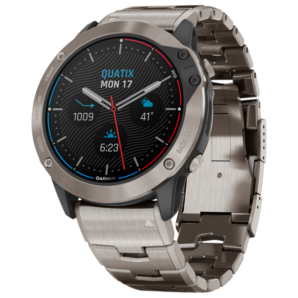 Умные часы Garmin Quatix 6 1.3"/ 010-02158-95/ Titanium Титан photo 1