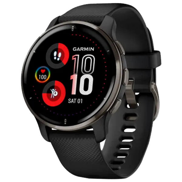 Умные часы Garmin Venu 2S Plus 1.3"/ 43.6 мм/ Черный - Чёрный/ 010-02496-11 photo 1