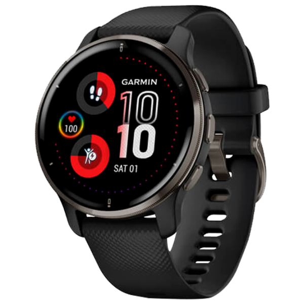 Умные часы Garmin Venu 2S Plus 1.3"/ 43.6 мм/ Черный - Чёрный/ 010-02496-11 photo 1