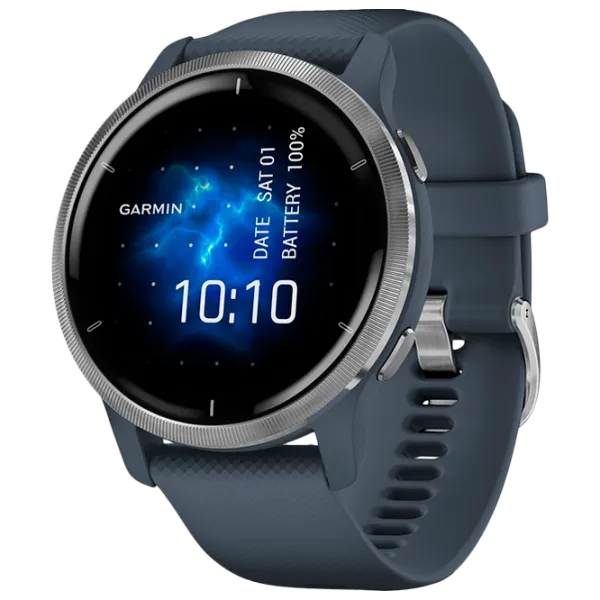 Ceas inteligent Garmin Venu 2 1.3"/ 010-02430-10/ Granite Silver photo 1