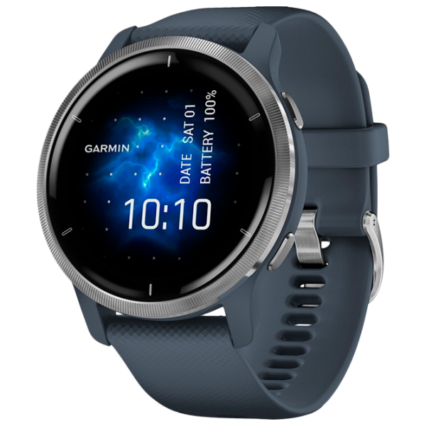 Ceas inteligent Garmin Venu 2 1.3"/ 010-02430-10/ Granite Silver photo 1