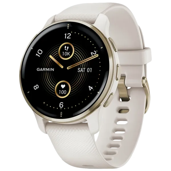Умные часы Garmin Venu 2 Plus 1.3"/ 010-02496-12/ Ivory Золотой photo 1