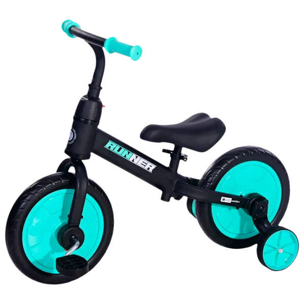 Bicicletă fără pedale Lorelli Runner 11" Metal/ Turquoise Black photo 1 Bicicletă fără pedale Lorelli Runner 11" Metal/ Turquoise Black photo 1