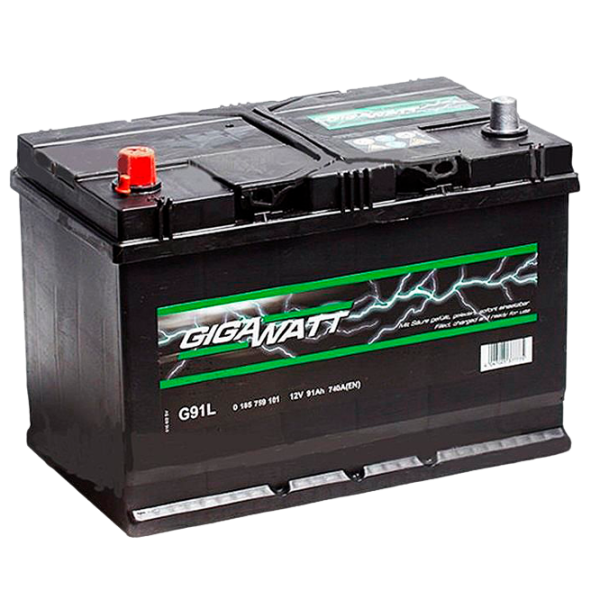 Авто аккумулятор Gigawatt 91AH S4 029 740A photo 1 Авто аккумулятор Gigawatt 91AH S4 029 740A photo 1