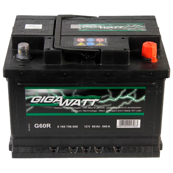 Acumulator auto Gigawatt 60AH S4 004 540 AA photo 1 Acumulator auto Gigawatt 60AH S4 004 540 AA photo 1