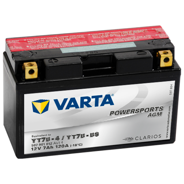 Авто аккумулятор Varta Powersports AGM (507 901 012) 120A photo 1