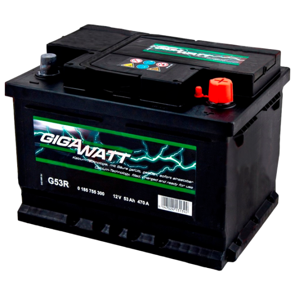 Авто аккумулятор Gigawatt 53AH S4 004 470A photo 1 Авто аккумулятор Gigawatt 53AH S4 004 470A photo 1