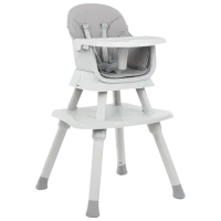 Стульчик для кормления Kikka Boo Eat N Play (31004010124) Трансформер/ 6 месяцев/ Серый