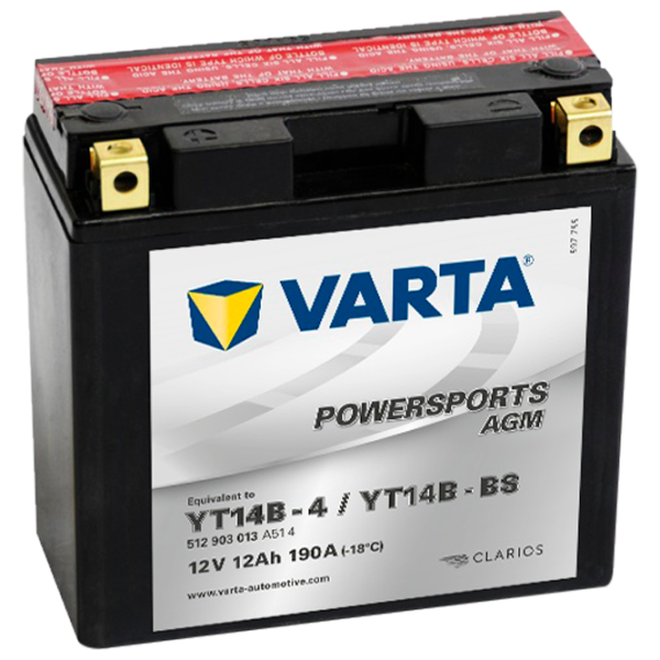 Авто аккумулятор Varta Powersports AGM (512 903 013) 190A photo 1
