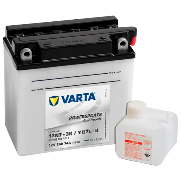 Acumulator auto Varta Powersports Freshpack (507 012 004) 74A photo 1