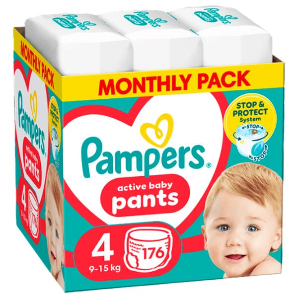 Подгузники для детей Pampers Pants Box 4 9 - 14 кг / 176 шт. photo 1