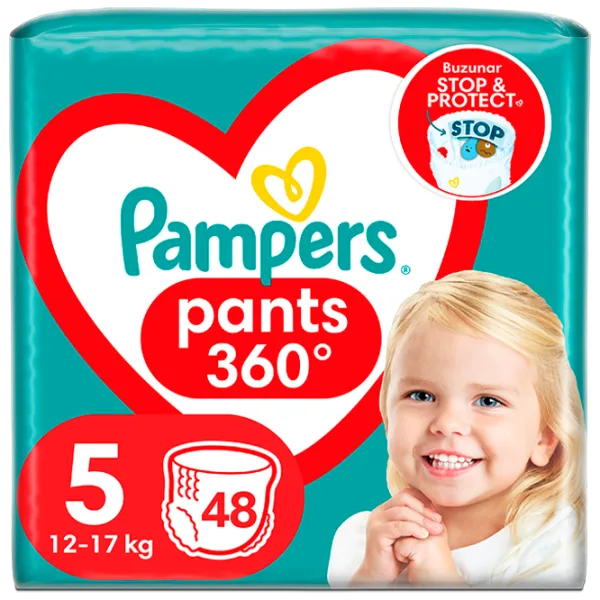 Scutece pentru copii Pampers Pants 5 12 - 18 kg / 48 buc. photo 1
