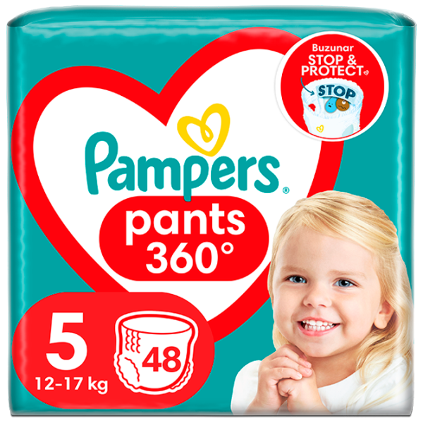 Scutece pentru copii Pampers Pants 5 12 - 18 kg / 48 buc. photo 1