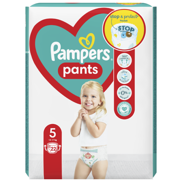 Scutece pentru copii Pampers Pants 5 12 - 18 kg/ 22 buc. photo 1