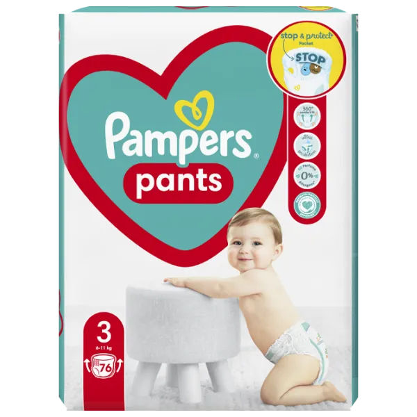 Подгузники для детей Pampers Pants Midi 3 6 - 11 кг/ 76 шт. photo 1