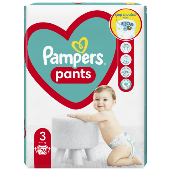 Подгузники для детей Pampers Pants Midi 3 6 - 11 кг/ 76 шт. photo 1